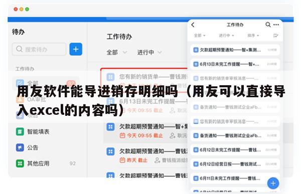 用友软件能导进销存明细吗（用友可以直接导入excel的内容吗）