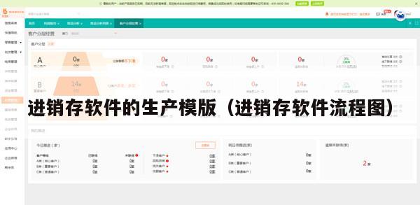 进销存软件的生产模版（进销存软件流程图）