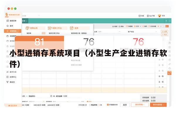 小型进销存系统项目（小型生产企业进销存软件）