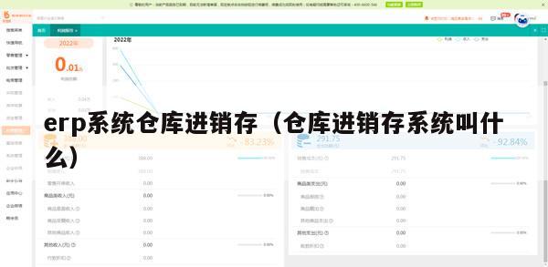 erp系统仓库进销存（仓库进销存系统叫什么）