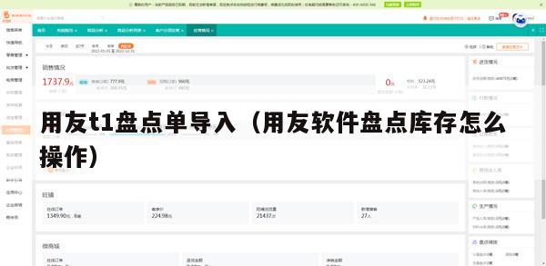 用友t1盘点单导入（用友软件盘点库存怎么操作）