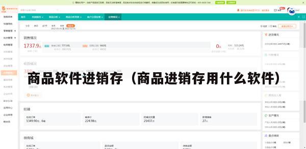 商品软件进销存（商品进销存用什么软件）