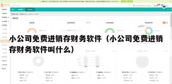 小公司免费进销存财务软件（小公司免费进销存财务软件叫什么）