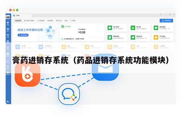 膏药进销存系统（药品进销存系统功能模块）