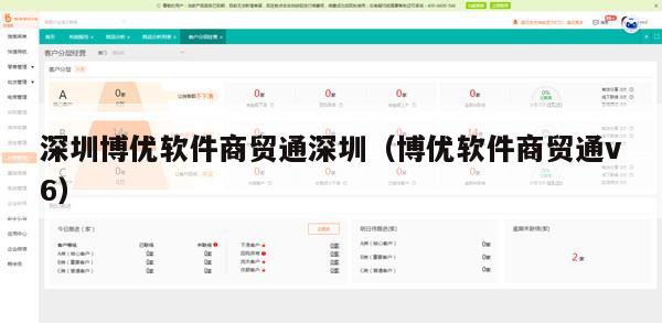 深圳博优软件商贸通深圳（博优软件商贸通v6）