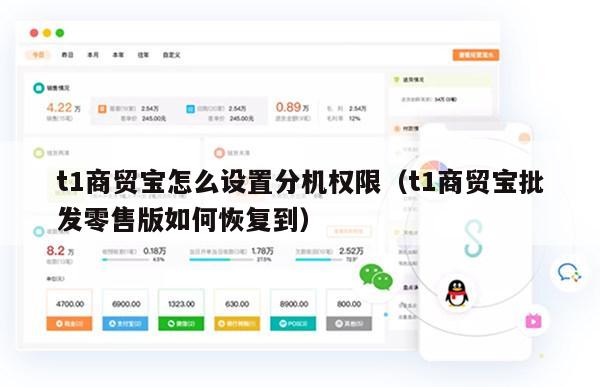 t1商贸宝怎么设置分机权限（t1商贸宝批发零售版如何恢复到）
