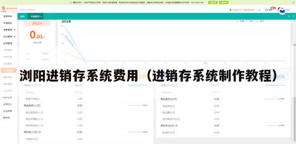 浏阳进销存系统费用（进销存系统制作教程）