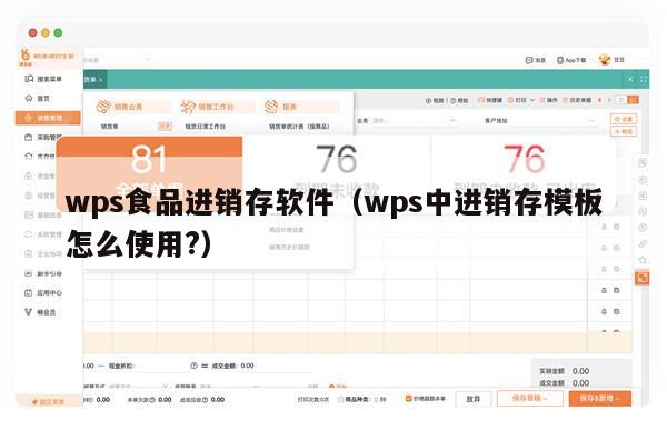 wps食品进销存软件（wps中进销存模板怎么使用?）