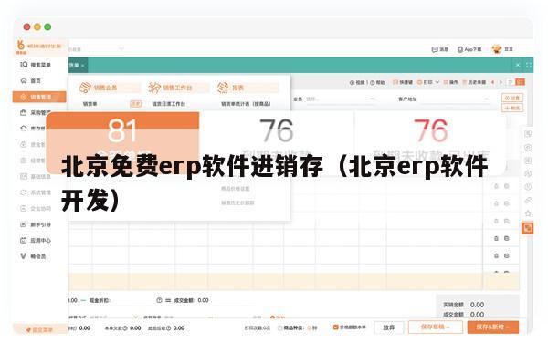 北京免费erp软件进销存（北京erp软件开发）