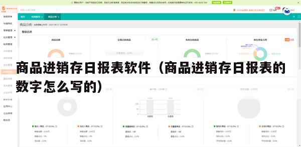 商品进销存日报表软件（商品进销存日报表的数字怎么写的）