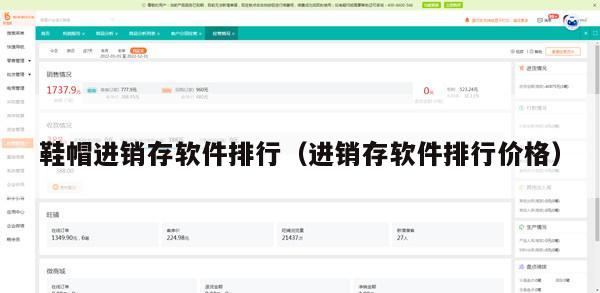鞋帽进销存软件排行（进销存软件排行价格）