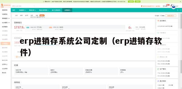 erp进销存系统公司定制（erp进销存软件）