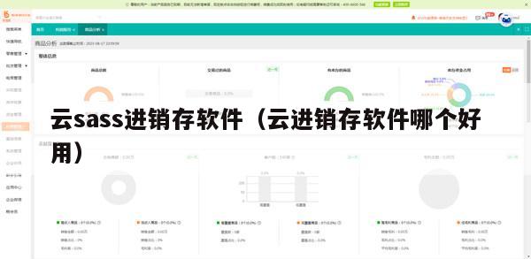 云sass进销存软件（云进销存软件哪个好用）
