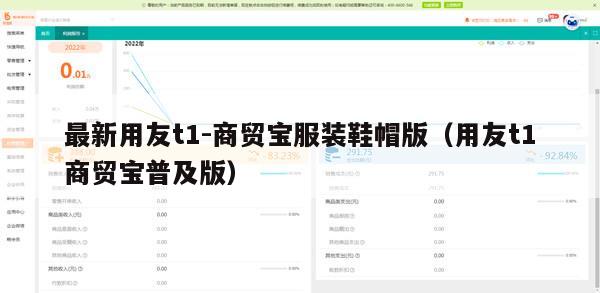 最新用友t1-商贸宝服装鞋帽版（用友t1商贸宝普及版）
