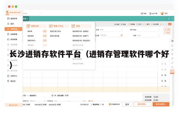 长沙进销存软件平台（进销存管理软件哪个好）