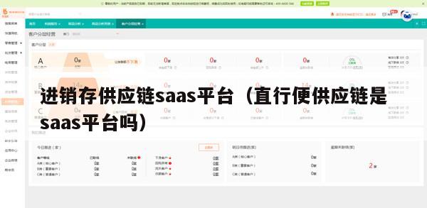 进销存供应链saas平台（直行便供应链是saas平台吗）