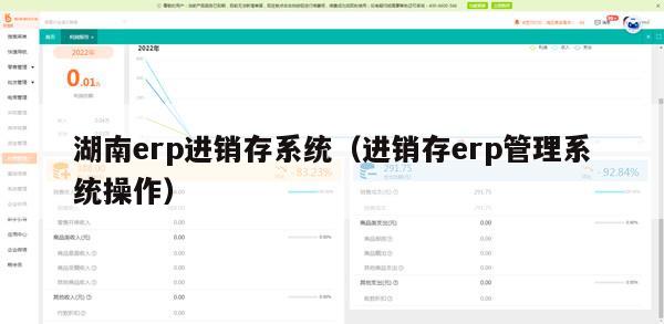 湖南erp进销存系统（进销存erp管理系统操作）