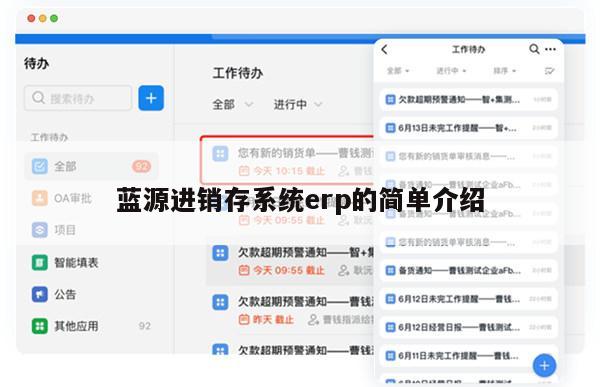 蓝源进销存系统erp的简单介绍