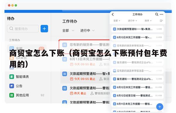 商贸宝怎么下账（商贸宝怎么下账预付包年费用的）