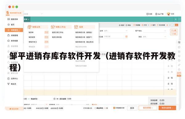 邹平进销存库存软件开发（进销存软件开发教程）
