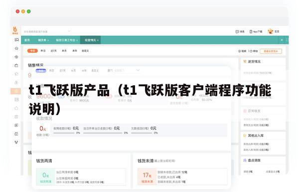 t1飞跃版产品（t1飞跃版客户端程序功能说明）