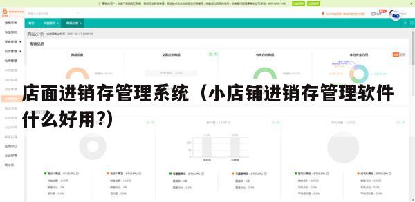 店面进销存管理系统（小店铺进销存管理软件什么好用?）