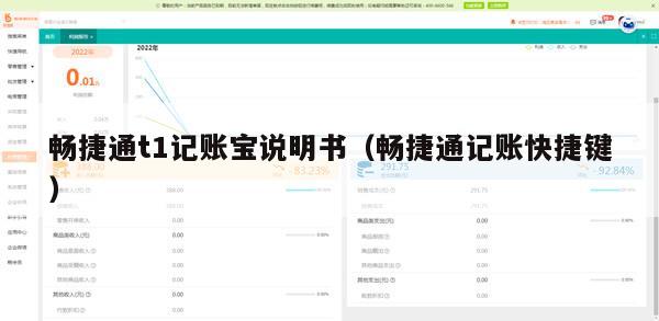畅捷通t1记账宝说明书（畅捷通记账快捷键）