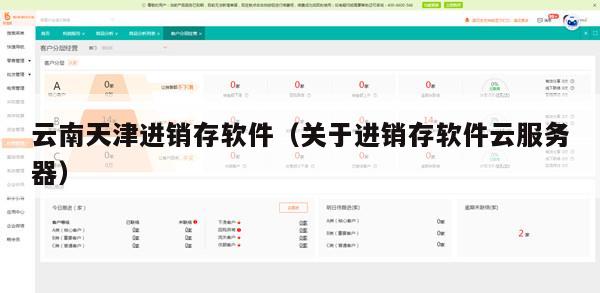 云南天津进销存软件（关于进销存软件云服务器）