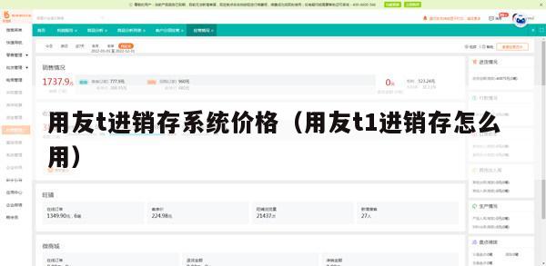 用友t进销存系统价格（用友t1进销存怎么用）