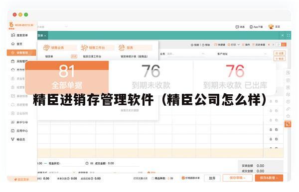 精臣进销存管理软件（精臣公司怎么样）