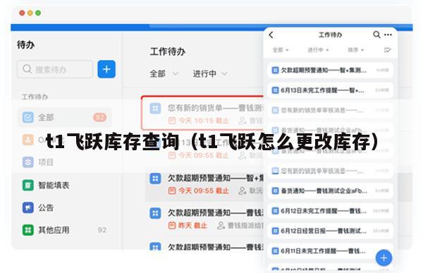 t1飞跃库存查询（t1飞跃怎么更改库存）