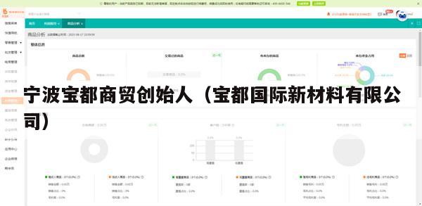 宁波宝都商贸创始人（宝都国际新材料有限公司）