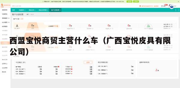 西盟宝悦商贸主营什么车（广西宝悦皮具有限公司）