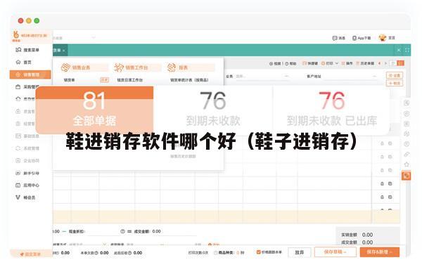 鞋进销存软件哪个好（鞋子进销存）