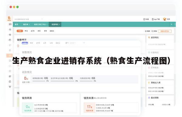 生产熟食企业进销存系统（熟食生产流程图）