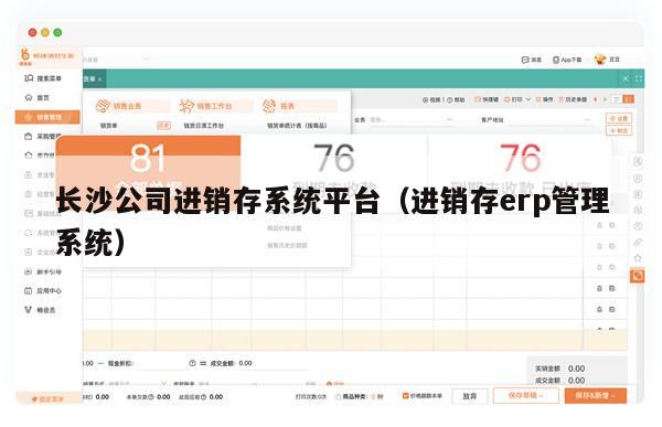 长沙公司进销存系统平台（进销存erp管理系统）