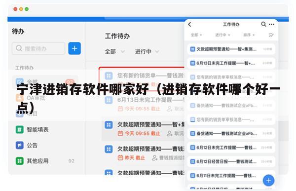 宁津进销存软件哪家好（进销存软件哪个好一点）