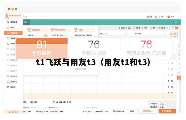 t1飞跃与用友t3（用友t1和t3）