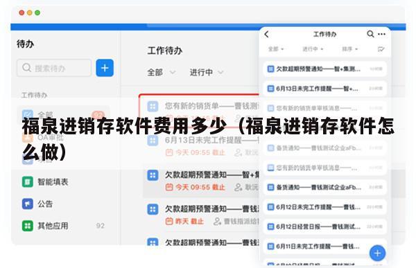 福泉进销存软件费用多少（福泉进销存软件怎么做）