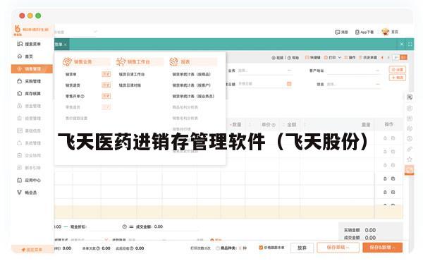 飞天医药进销存管理软件（飞天股份）