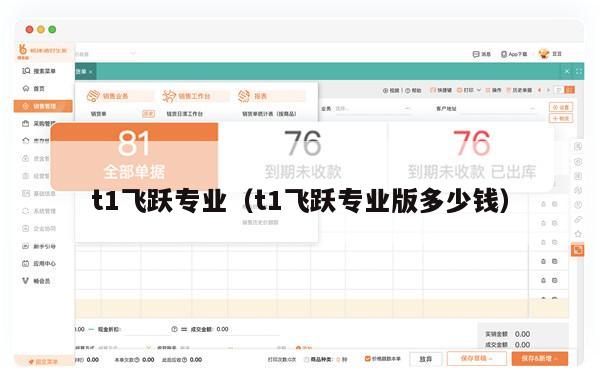 t1飞跃专业（t1飞跃专业版多少钱）