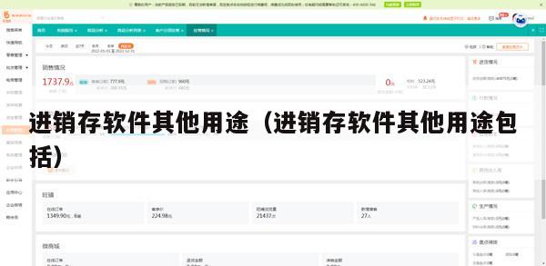 进销存软件其他用途（进销存软件其他用途包括）