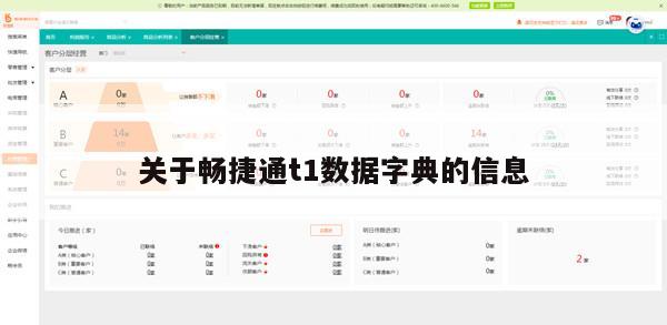 关于畅捷通t1数据字典的信息