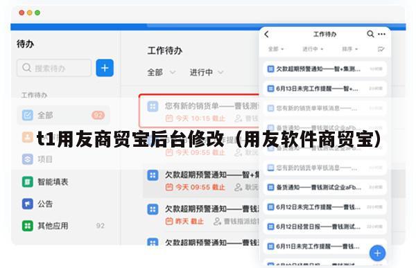 t1用友商贸宝后台修改（用友软件商贸宝）