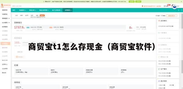 商贸宝t1怎么存现金（商贸宝软件）