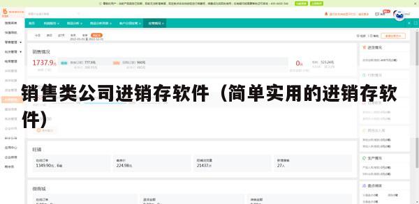 销售类公司进销存软件（简单实用的进销存软件）