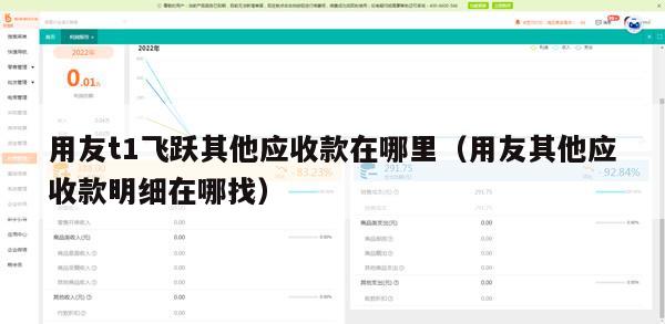 用友t1飞跃其他应收款在哪里（用友其他应收款明细在哪找）