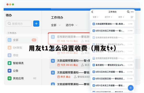 用友t1怎么设置收费（用友t+）