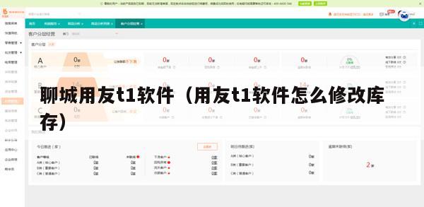 聊城用友t1软件（用友t1软件怎么修改库存）