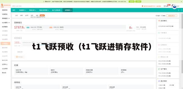 t1飞跃预收（t1飞跃进销存软件）
